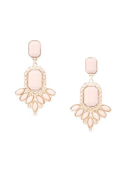 Pendientes piedras facetadas