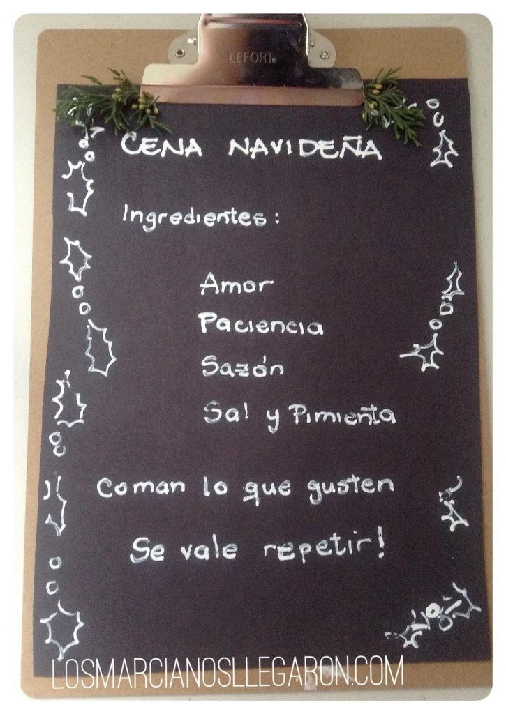 Decoración de mesa navideña low cost