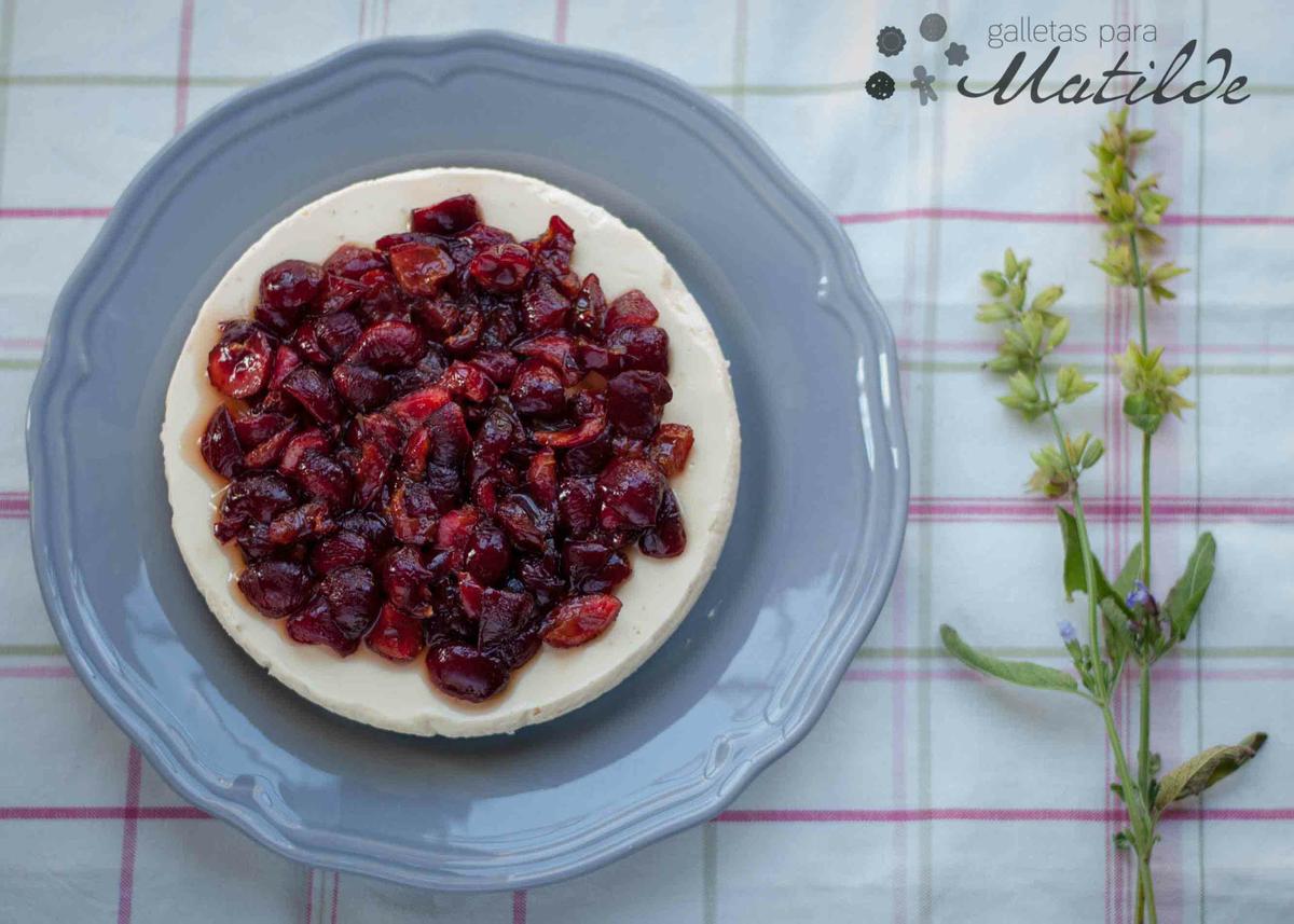 Tarta fría de yogur de vainilla