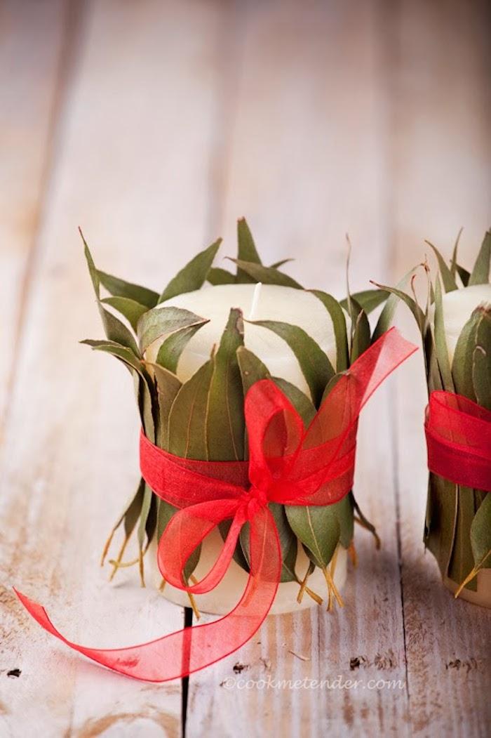 Velas decoradas de navidad