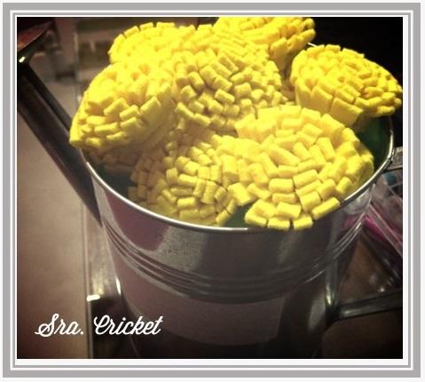 flores para corona de flores de fieltro 2