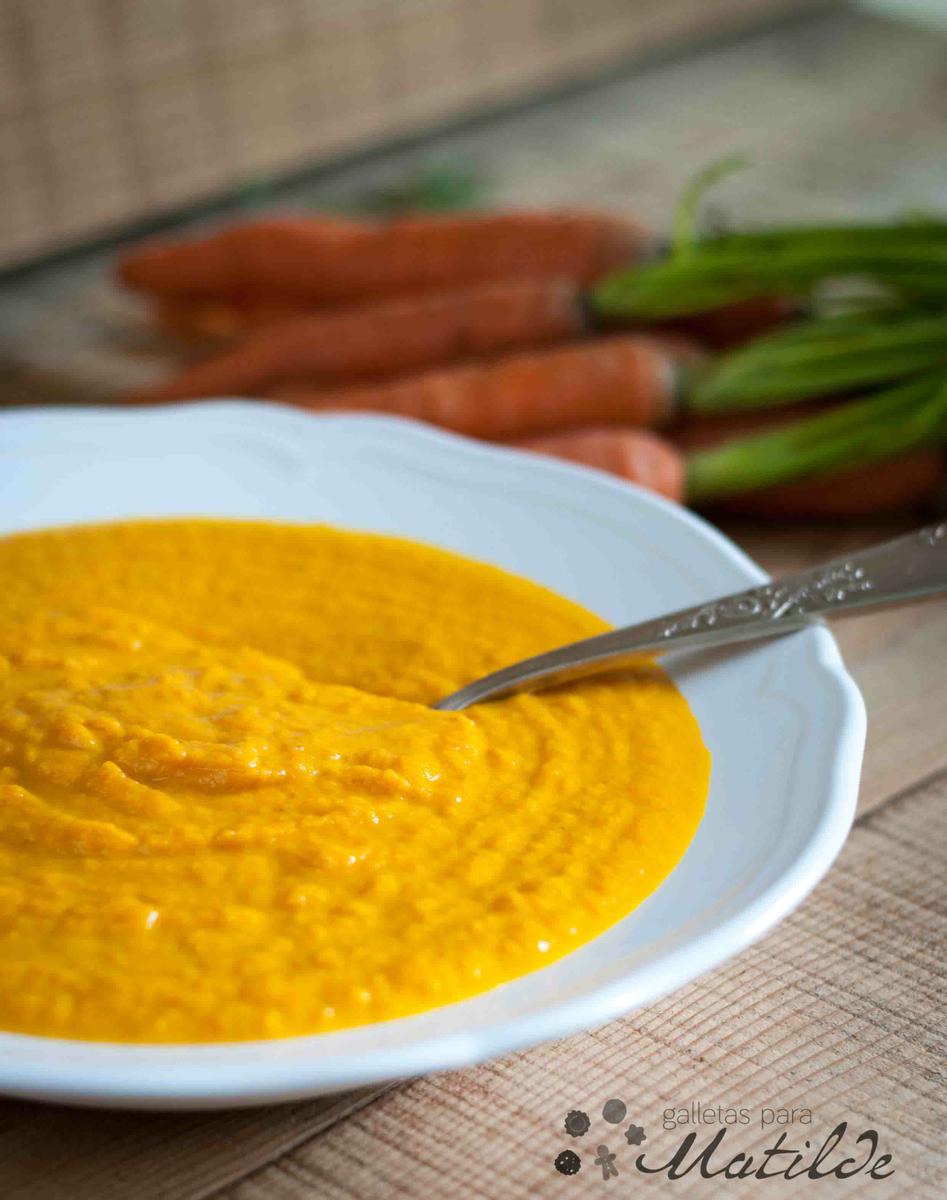 Crema o puré de zanahoria
