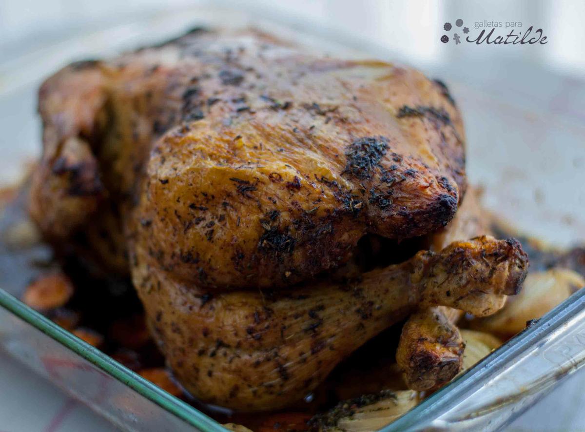 Pollo asado o al horno