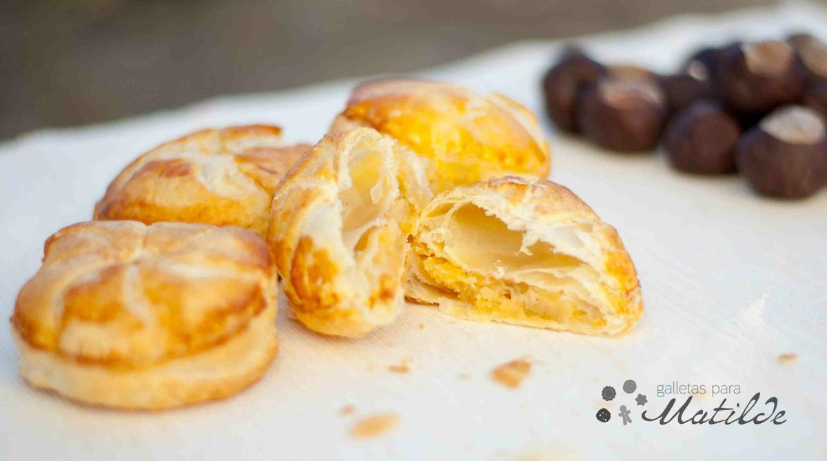 Mini hojaldres de crema de almendra con manzana, Pithiviers