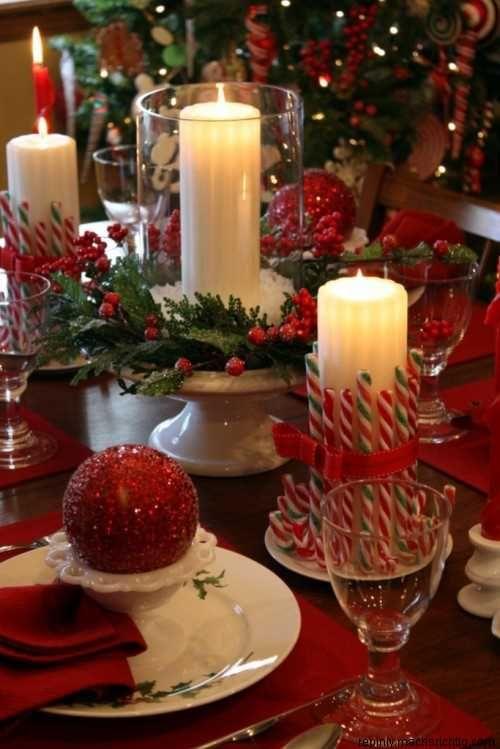 Christmas table decor