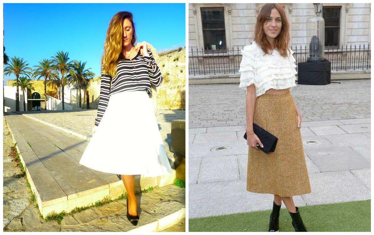 Falda midi -Inspiración del día- livelovepolly by paula casielles vv