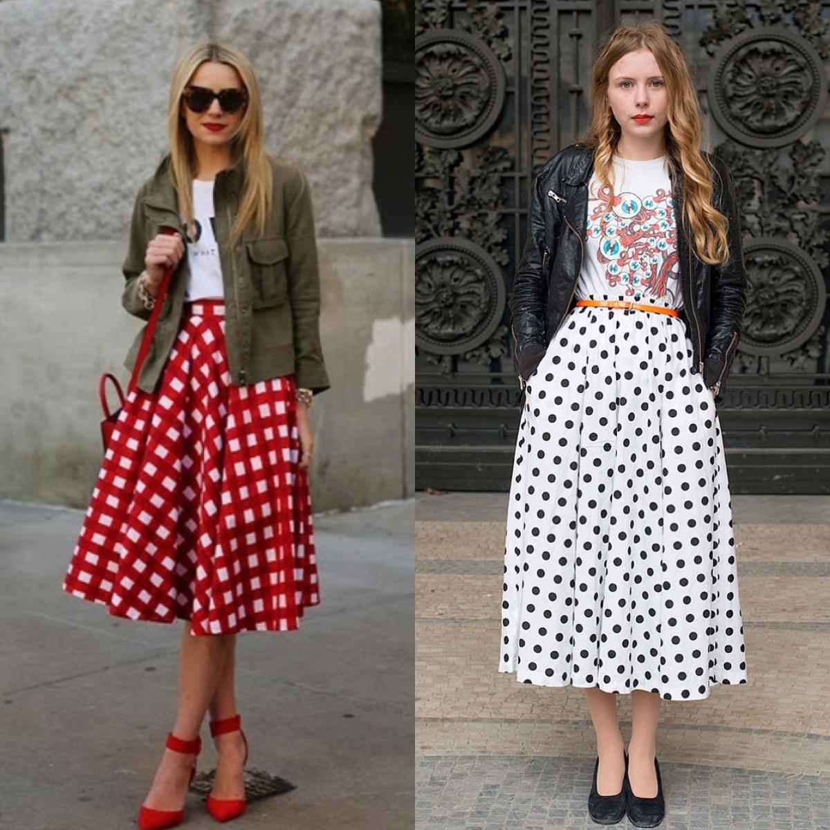 Falda midi -Inspiración del día-