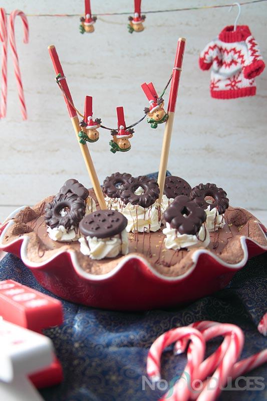 No solo dulces - Tarta de chocolate, limón y jengibre para navidad