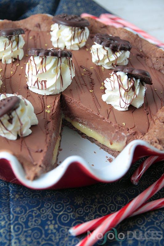 No solo dulces - Tarta de chocolate, limón y jengibre para navidad