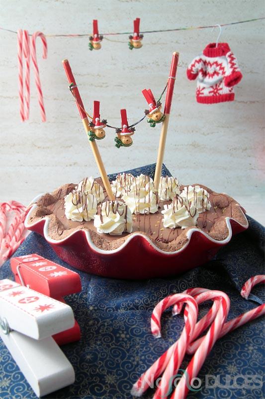 No solo dulces - Tarta de chocolate, limón y jengibre para navidad