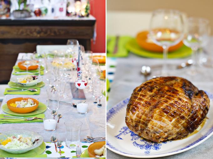 pollo relleno collage Menú de Navidad 2014