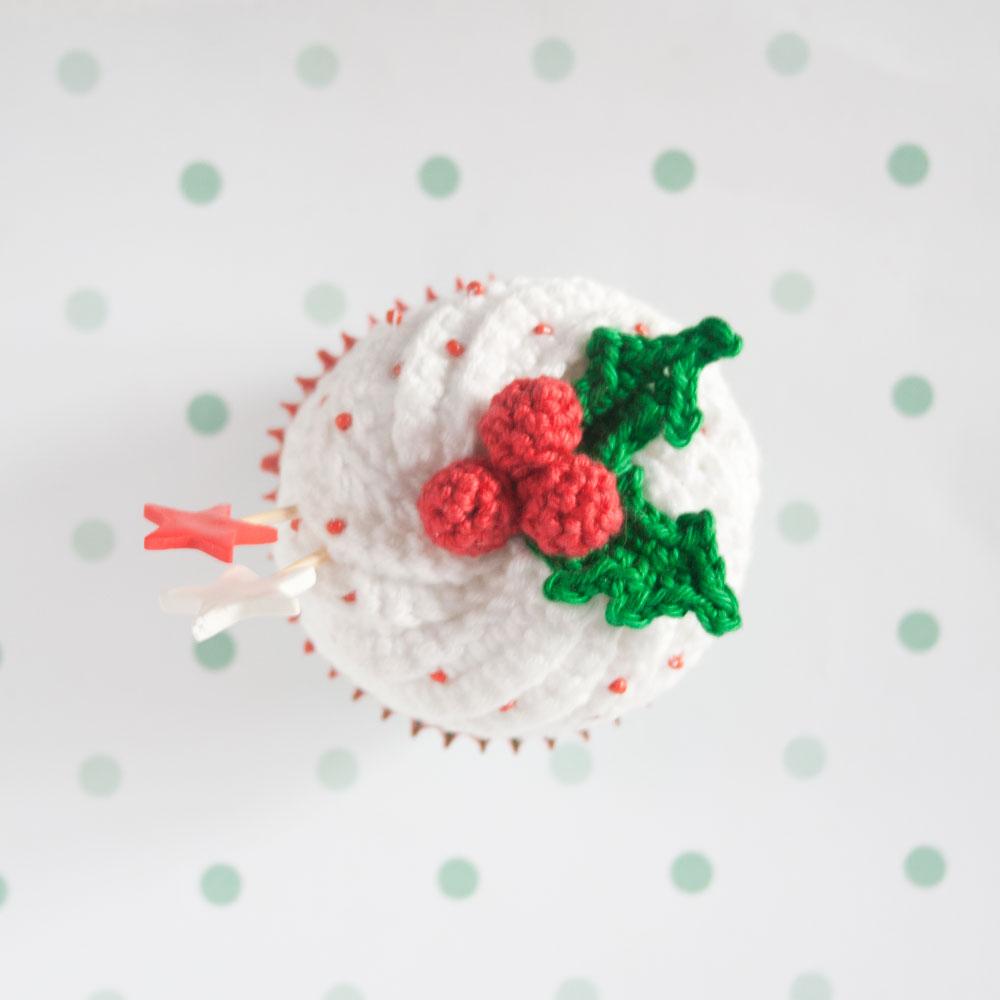 Christmas crochet cupcake By 