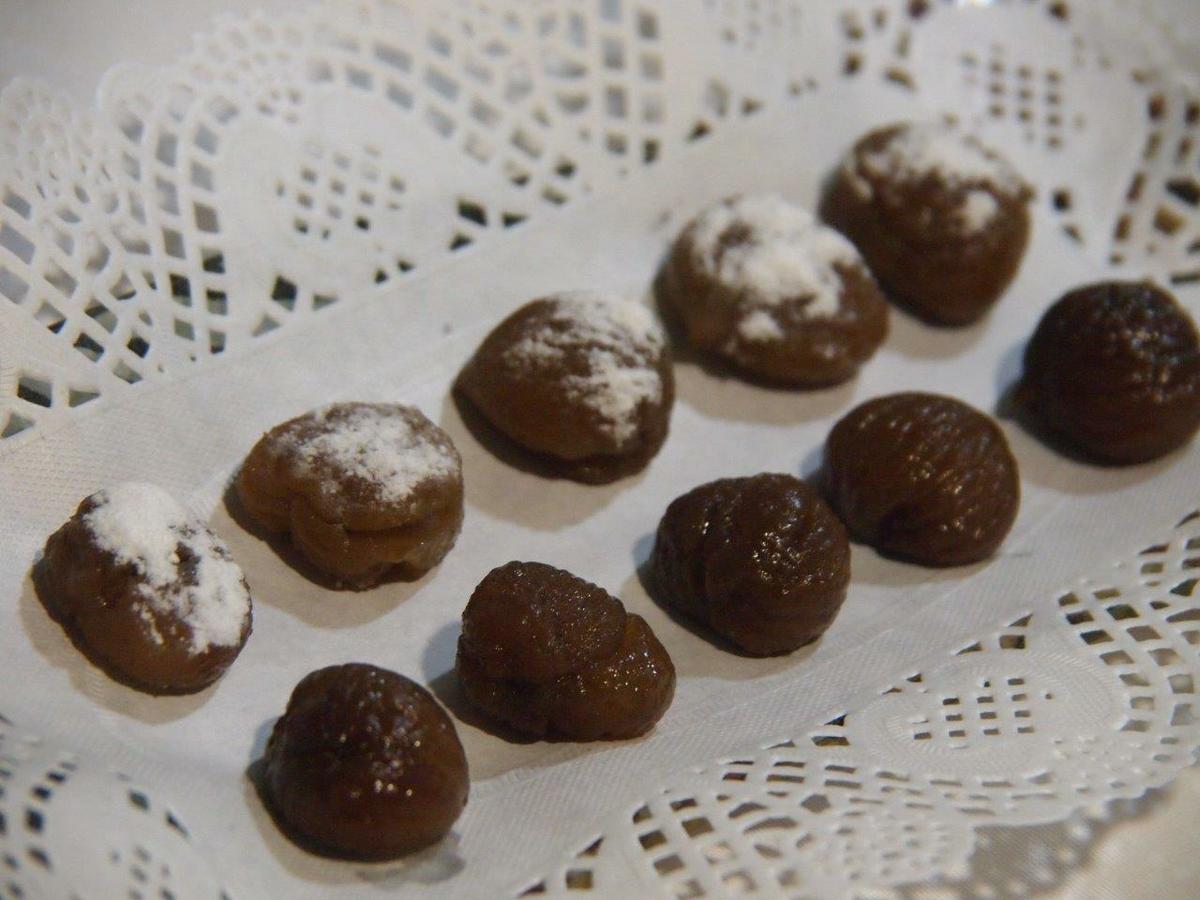 castañas confitadas marrons glacés