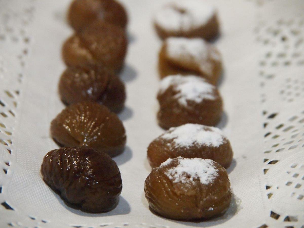 castañas confitadas marrons glacés