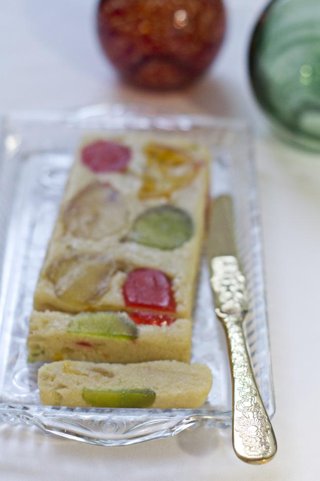 Turron de fruta Turrón de frutas confitadas