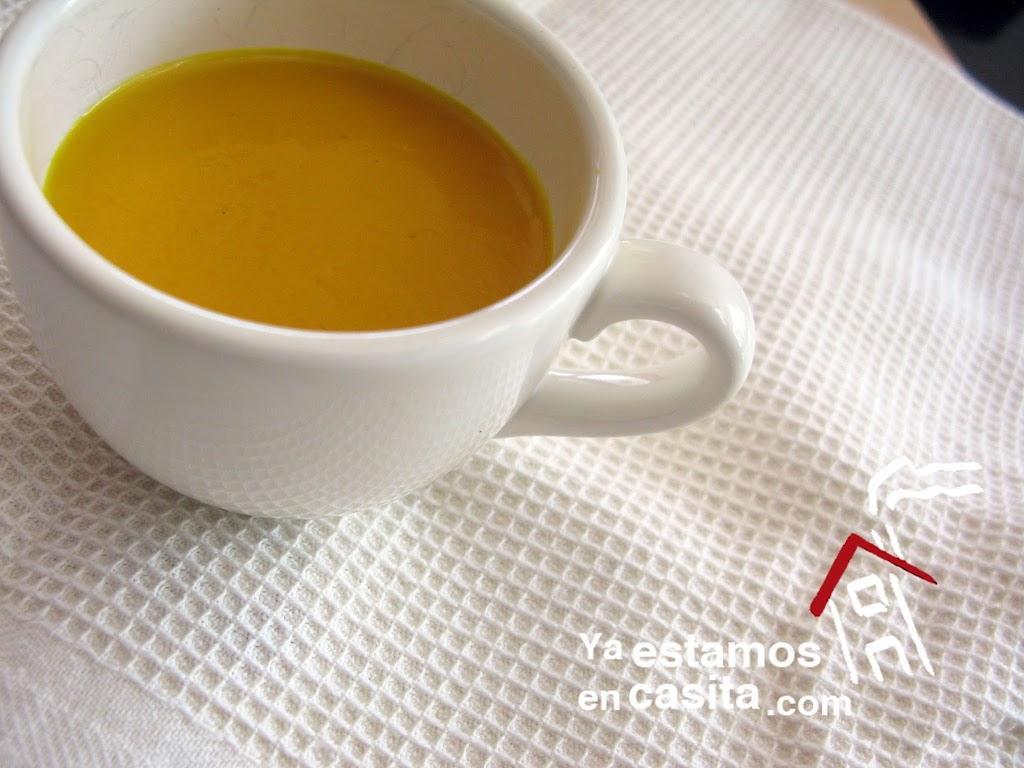 Crema de zanahoria con cúrcuma
