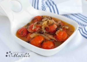 Tomates cherry en escabeche