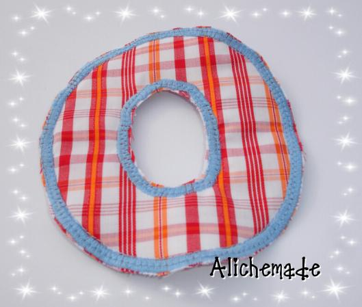 Letra de tela reversible, o O.