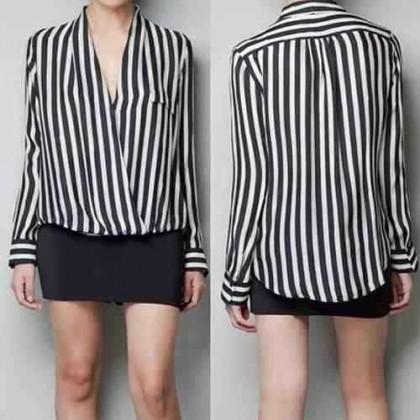 blusa líneas verticales