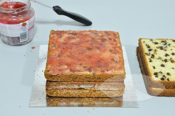 Bizcocho relleno mermelada sin azúcar diabéticos