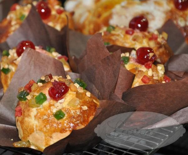Mini roscones de Reyes