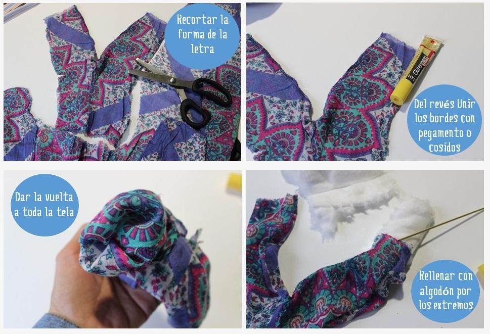 tutorial letras de tela