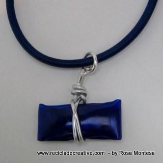 Bisutería realizada con botellas de plástico recicladas. Collares, pendientes, colgantes. Jewelry made out of recycled plastic bottles Reciclado Creativo by Rosa Montesa