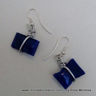 Bisutería realizada con botellas de plástico recicladas. Collares, pendientes, colgantes. Jewelry made out of recycled plastic bottles Reciclado Creativo by Rosa Montesa