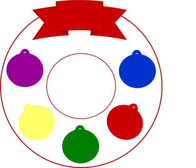 Corona bolas de colores