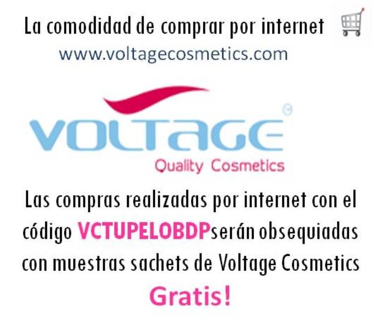 Banner promoción Voltage Cosmetics