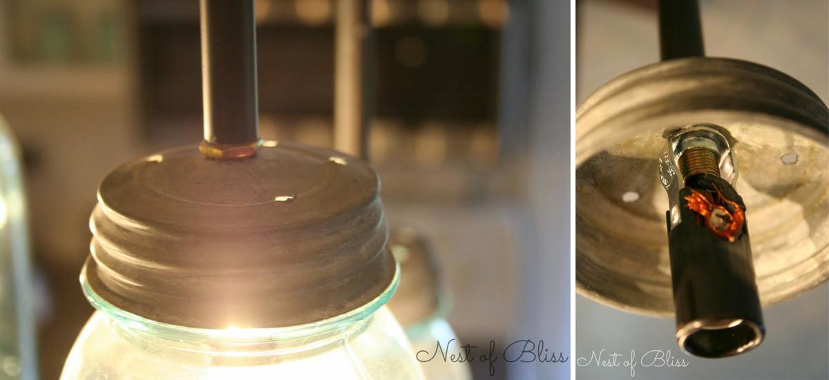 Diy lámparas con botes de cristal4