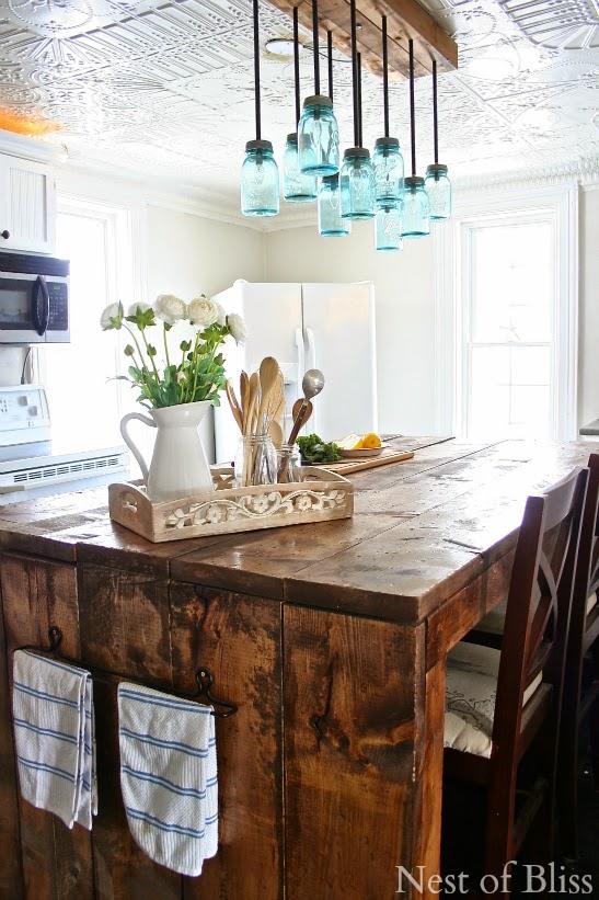 Diy lámparas con botes de cristal7