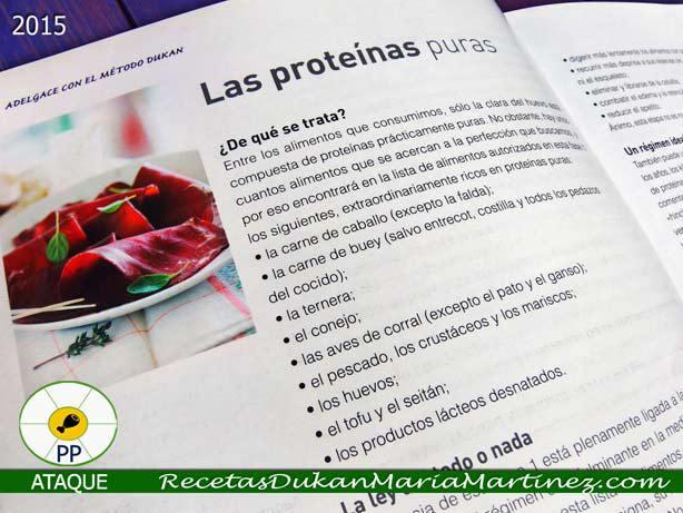 Dieta Dukan, resumen fases: 1, Ataque. Las proteínas puras
