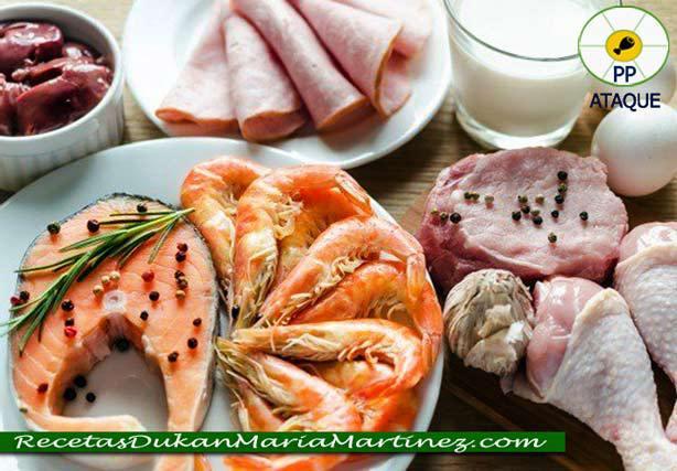 Dieta Dukan, resumen fases: 1, Ataque (2015) Alimentos Permitidos