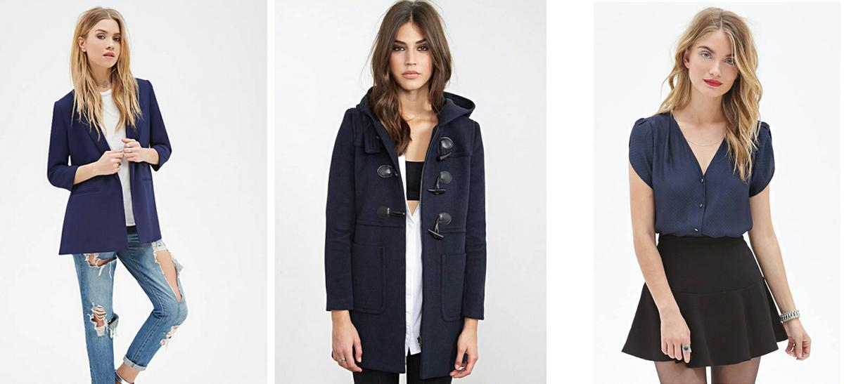 NUESTRA MODA SERA LEYENDA AZUL MARINO FOREVER 21