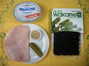 ingredientes makis de wakame