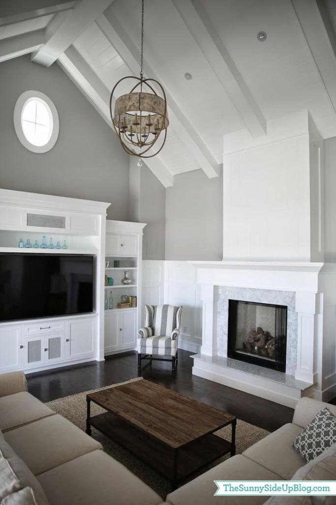 Donde colocar la TV cuando tenemos chimenea | Decoración