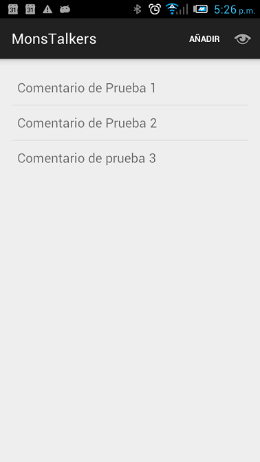 Aplicación Android para Añadir Comentarios a un Servidor