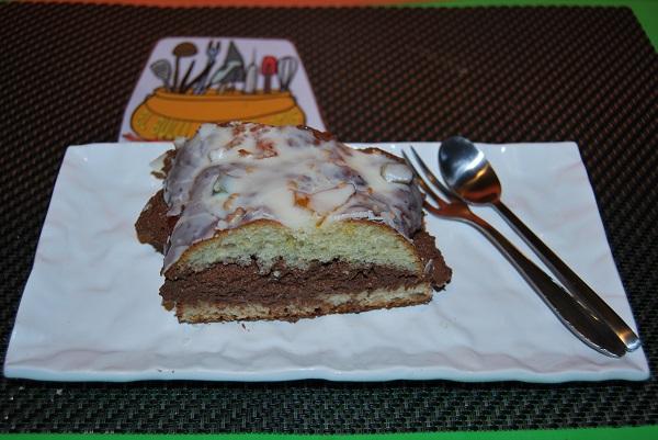 trozo roscón glaseado