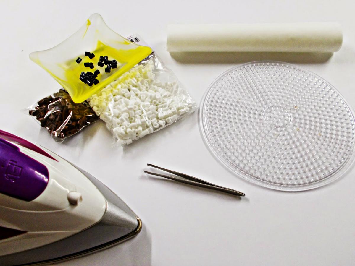 DIY-Hama Beads-ideas-galleta-cookie-guarda auriculares-cables-organizador-2