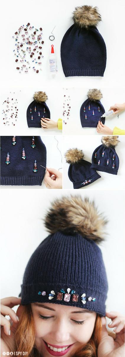 gorro abalorios paso a paso