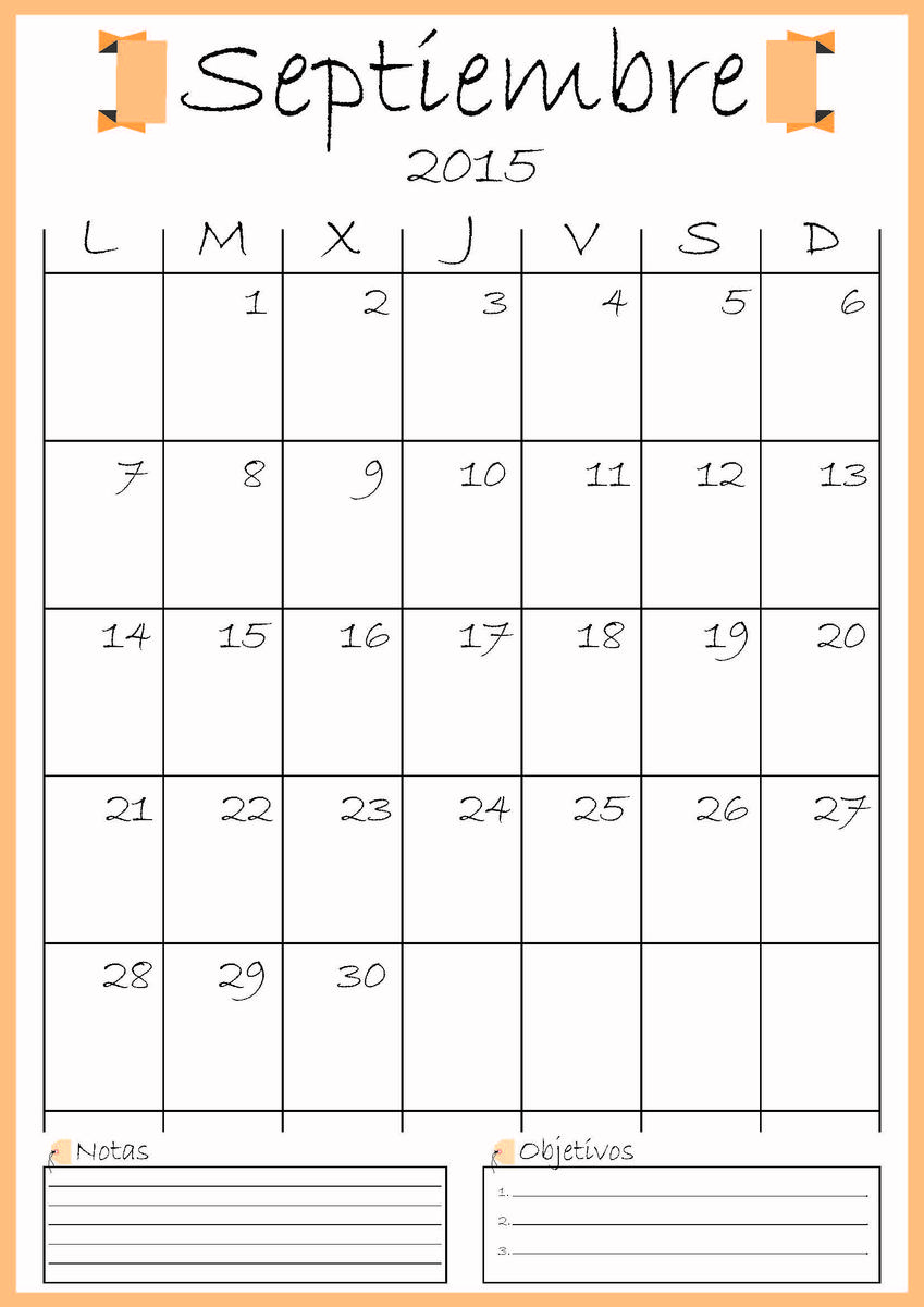 calendario septiembre addarq