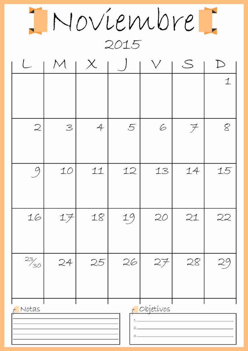 calendario noviembre addarq
