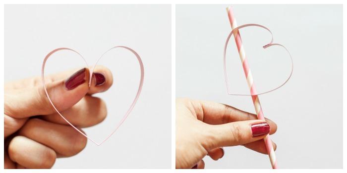 pajitas san valentin corazones