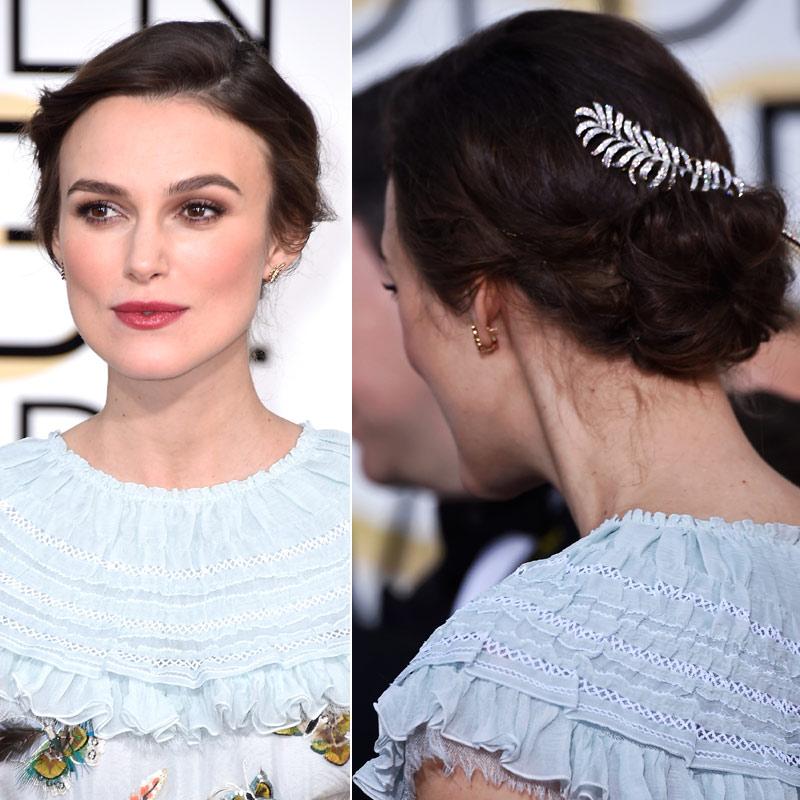 Keira Knightley recogido bajo clásico Globos de oro 2015