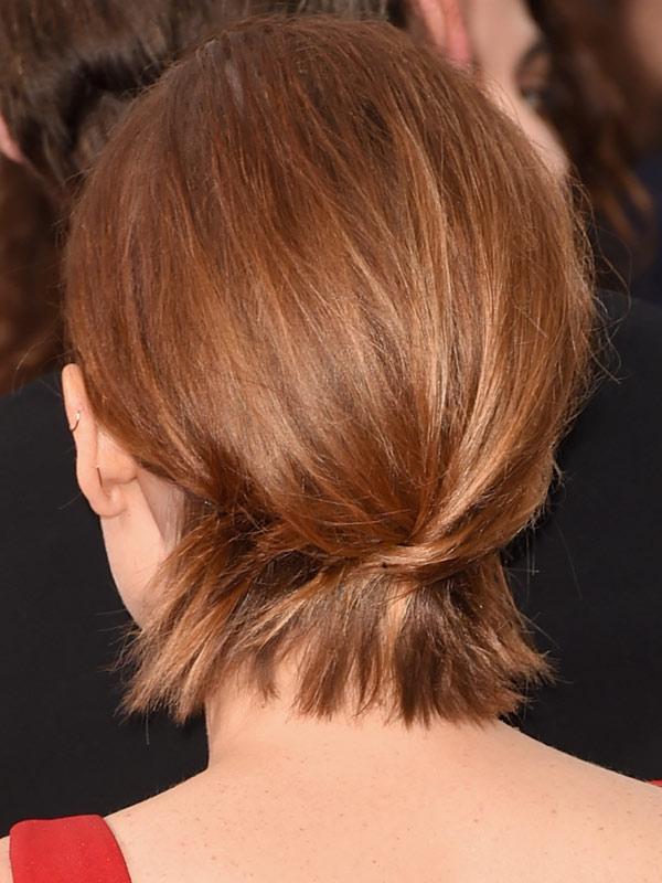 Peinado de Kate Mara Globos de oro 2015