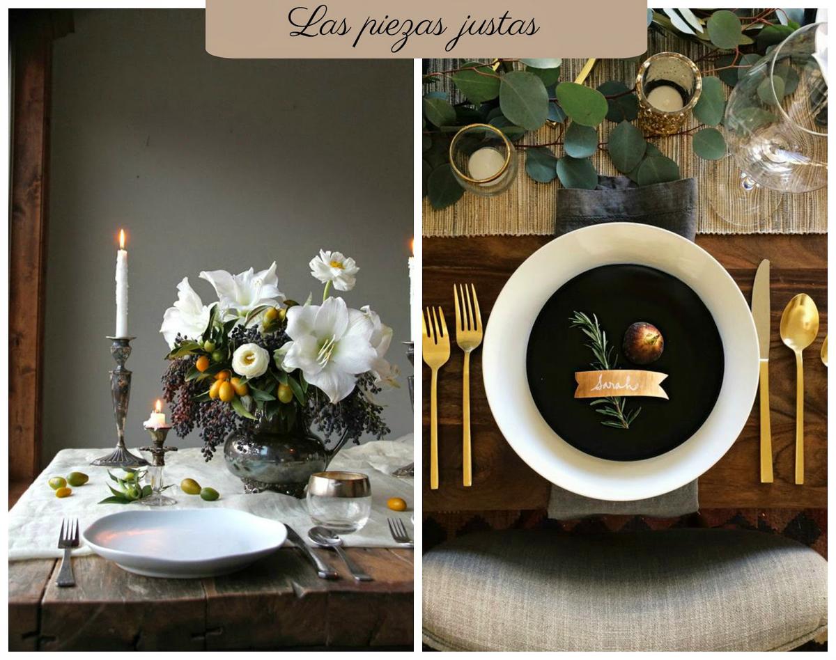 Decorar la mesa en navidad