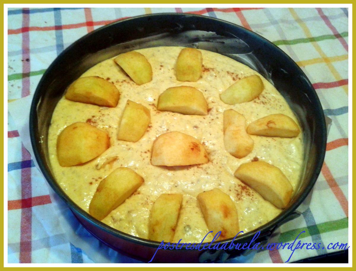 bizcocho de manzana y nueces