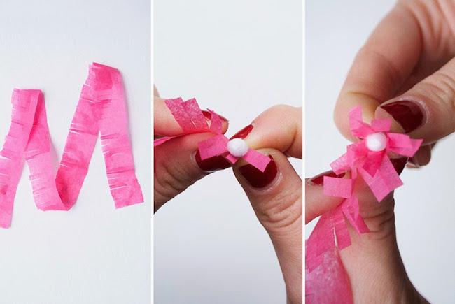 flores de papel paso 1