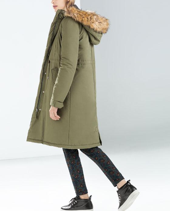 PARKA VERDE - ZARA